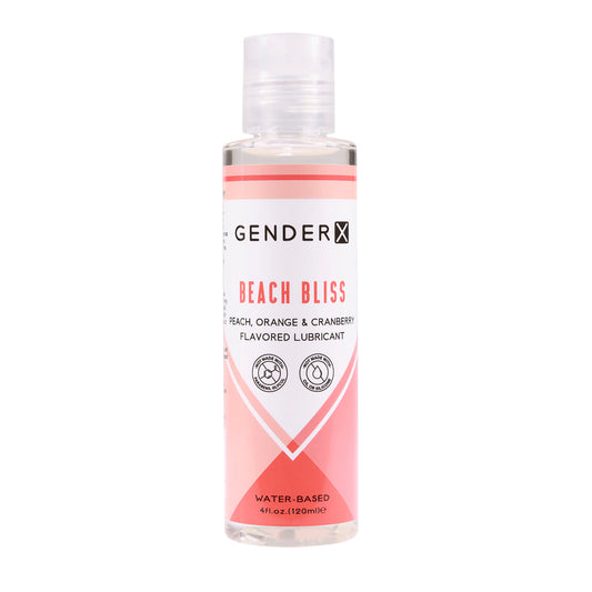 Gender-X  Beach Bliss Flavored personal lubricant 2oz – Rechargeable, Discreet, Intimate Wellness Accessory – Quiet, Rechargeable, Waterproof, Couples & Solo Use, Discreet Intimate Wellness Accessory