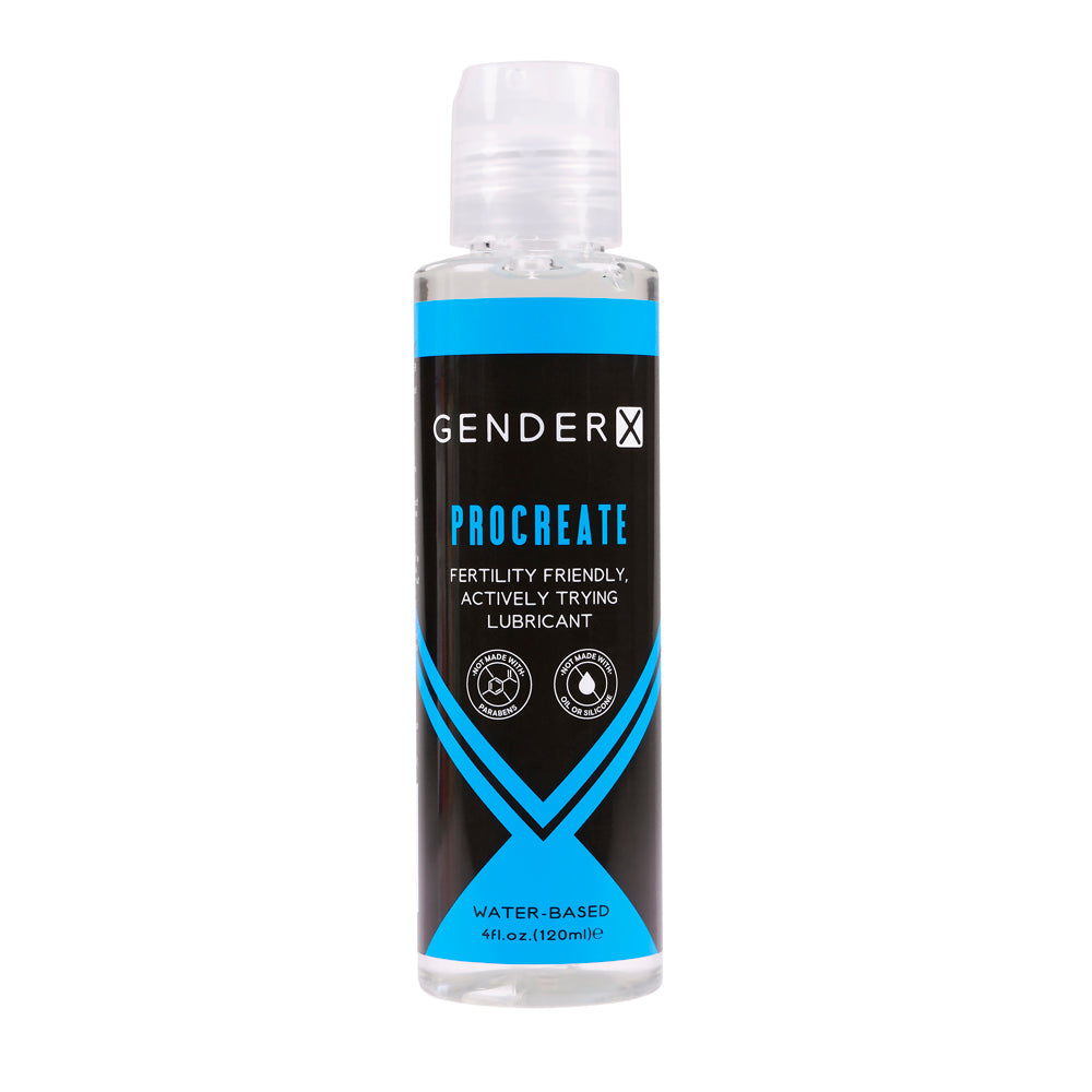 Gender-X  Procreate Fertility personal lubricant 4oz – Rechargeable, Discreet, Intimate Wellness Accessory – Quiet, Rechargeable, Waterproof, Couples & Solo Use, Discreet Intimate Wellness Accessory