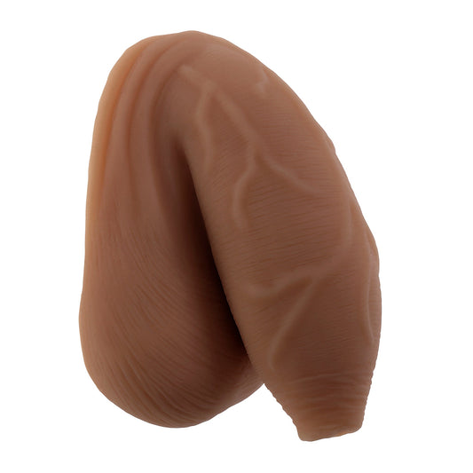 Gender-X Uncircumcised Packer - Dark – Rechargeable, Discreet, Intimate Wellness Accessory – Quiet, Rechargeable, Waterproof, Couples & Solo Use, Discreet Intimate Wellness Accessory