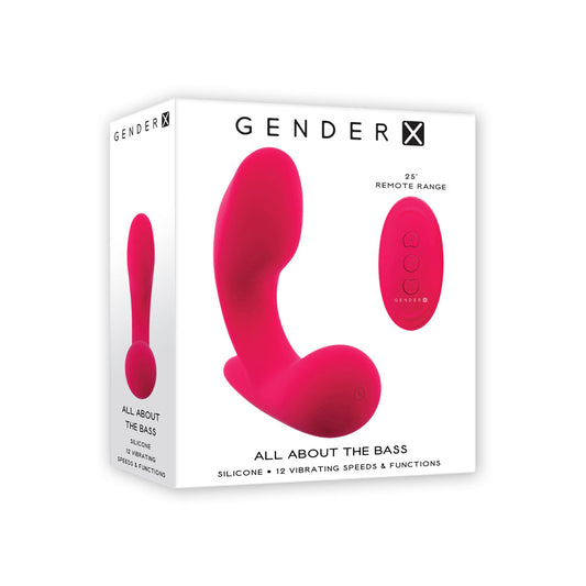 Gender-X All About the Bass – Rechargeable, Discreet, Intimate Wellness Accessory – Quiet, Rechargeable, Waterproof, Couples & Solo Use, Discreet Intimate Wellness Accessory