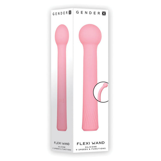 Gender-X  Flexi Wand – Rechargeable, Discreet, Intimate Wellness Accessory – Quiet, Rechargeable, Waterproof, Couples & Solo Use, Discreet Intimate Wellness Accessory