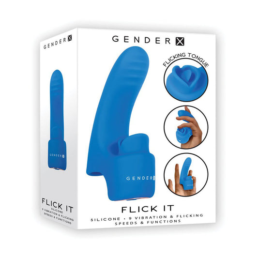 Gender-X  Flick It – Rechargeable, Discreet, Intimate Wellness Accessory – Quiet, Rechargeable, Waterproof, Couples & Solo Use, Discreet Intimate Wellness Accessory