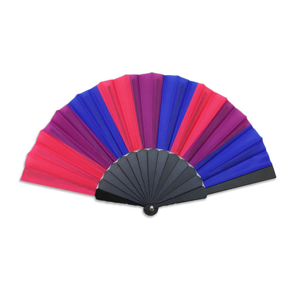 Bisexual Pride Hand Fan – Rechargeable, Discreet, Intimate Wellness Accessory – Quiet, Rechargeable, Waterproof, Couples & Solo Use, Discreet Intimate Wellness Accessory