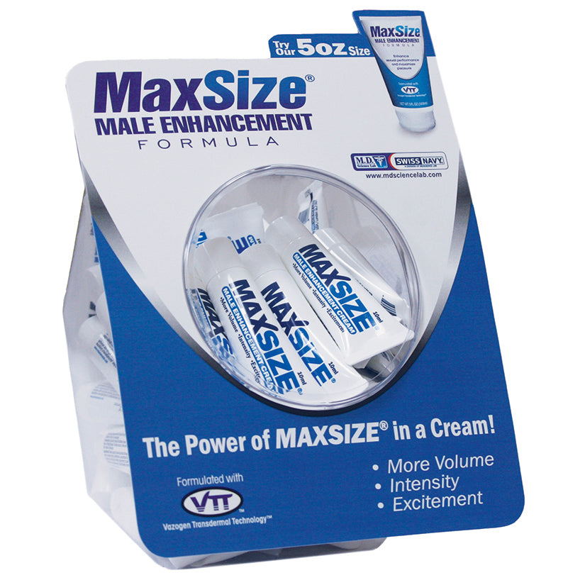 Max Size Enhancement Cream 10ml Display of 50.