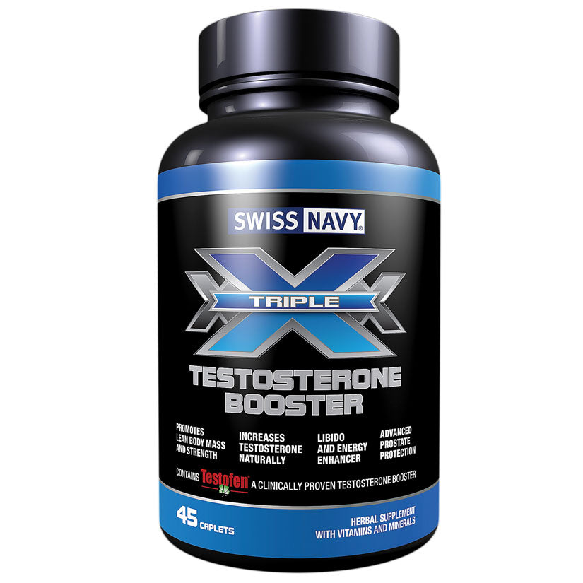 Triple X Testosterone Booster-45 Count Bottle.