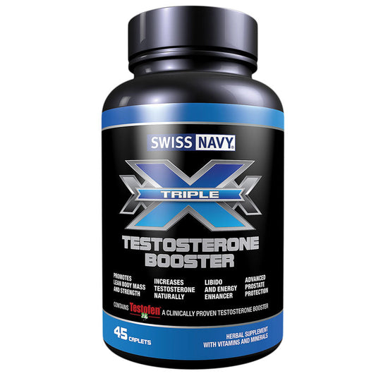 Triple X Testosterone Booster-45 Count Bottle.