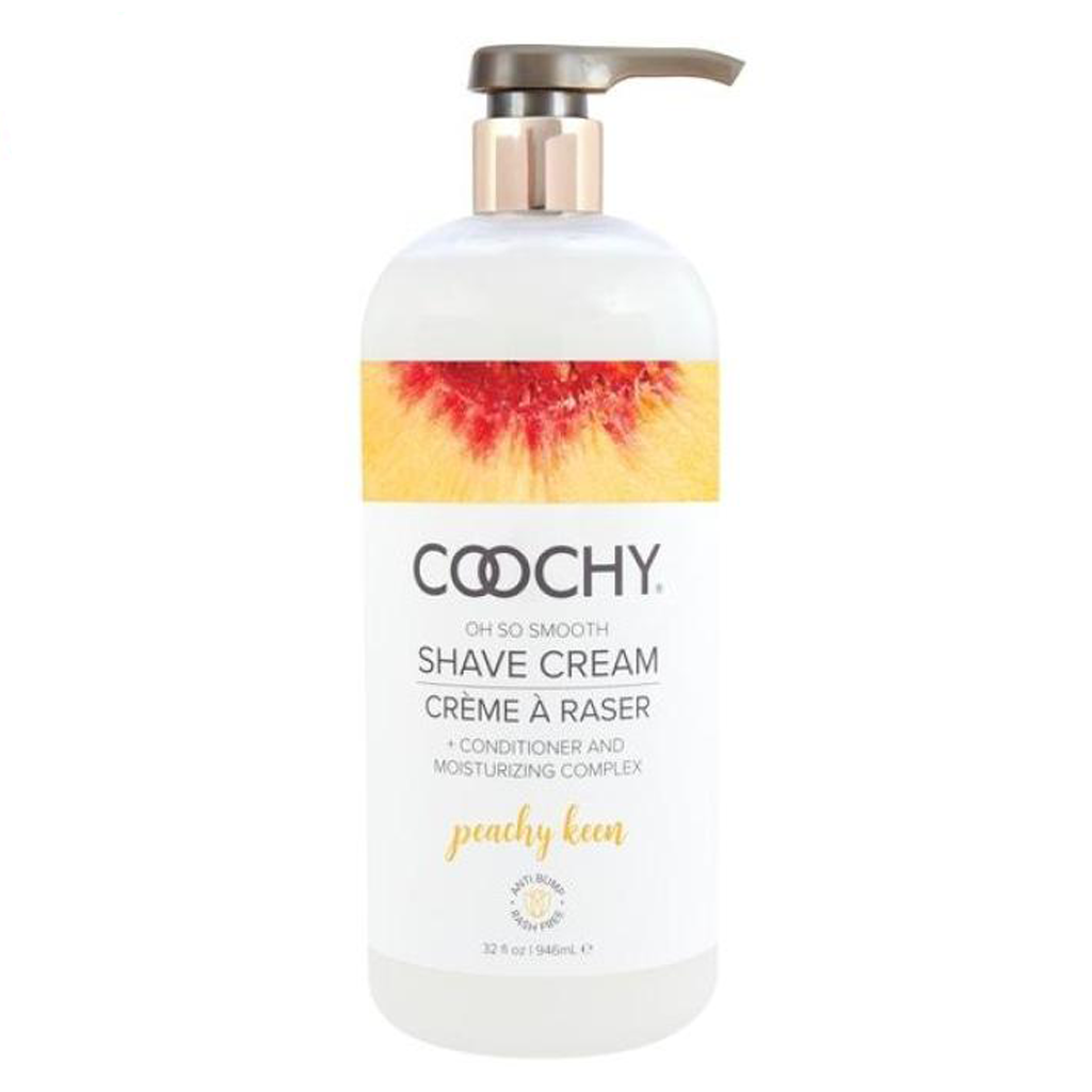 Shave Cream - Peachy Keen  32oz – Rechargeable, Discreet, Intimate Wellness Accessory – Quiet, Rechargeable, Waterproof, Couples & Solo Use, Discreet Intimate Wellness Accessory