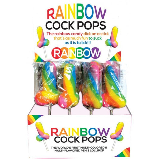 Rainbow male Pops - Display Box of 12 – Rechargeable, Discreet, Intimate Wellness Accessory – Quiet, Rechargeable, Waterproof, Couples & Solo Use, Discreet Intimate Wellness Accessory