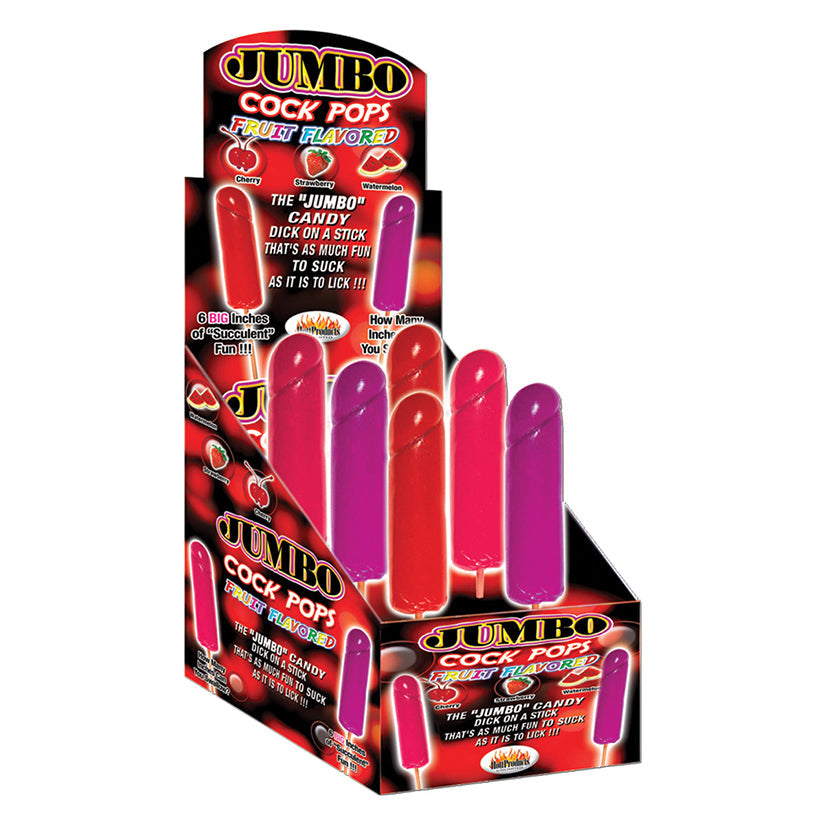 Jumbo Cock Pops Fruit Display of 6.