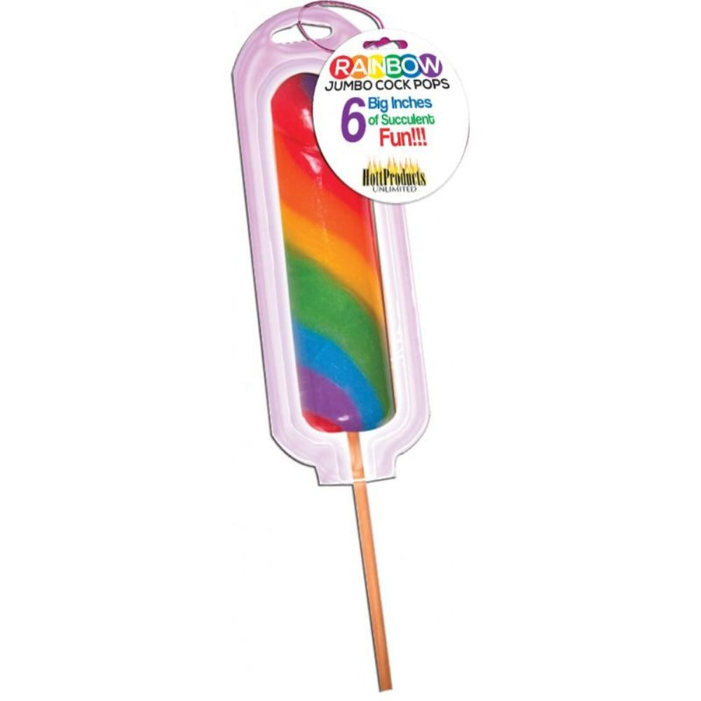 Rainbow Jumbo Candy male Pop – Rechargeable, Discreet, Intimate Wellness Accessory – Quiet, Rechargeable, Waterproof, Couples & Solo Use, Discreet Intimate Wellness Accessory