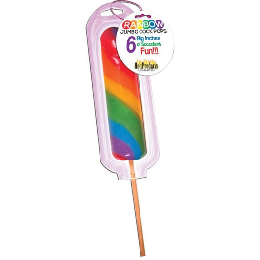 Rainbow Jumbo Candy male Pop – Rechargeable, Discreet, Intimate Wellness Accessory – Quiet, Rechargeable, Waterproof, Couples & Solo Use, Discreet Intimate Wellness Accessory