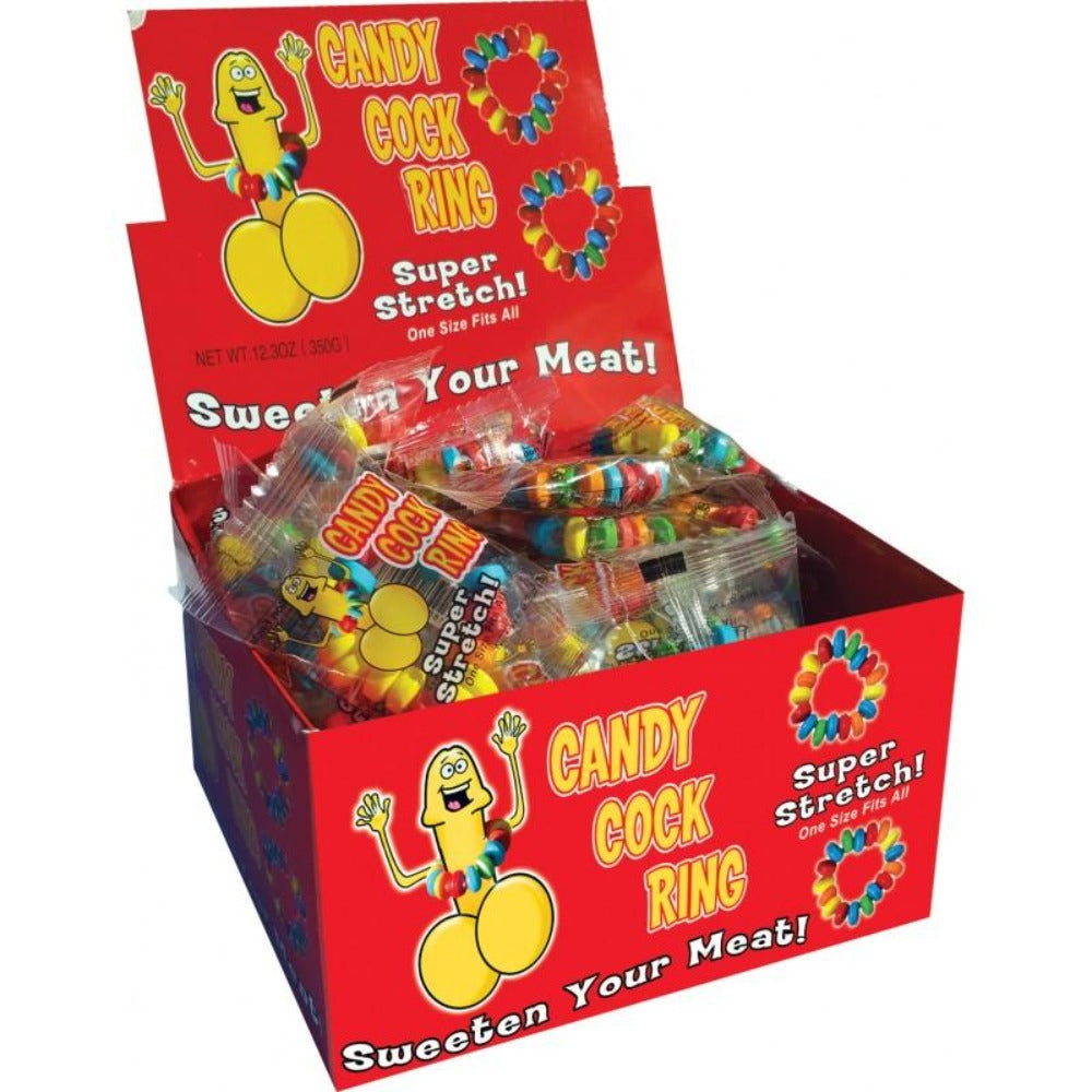Candy C Ring - Display Box of 50 pcs – Rechargeable, Discreet, Intimate Wellness Accessory – Quiet, Rechargeable, Waterproof, Couples & Solo Use, Discreet Intimate Wellness Accessory