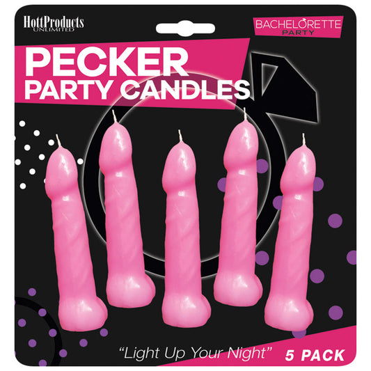 Bachelorette Party Pink Pecker Candles 5.