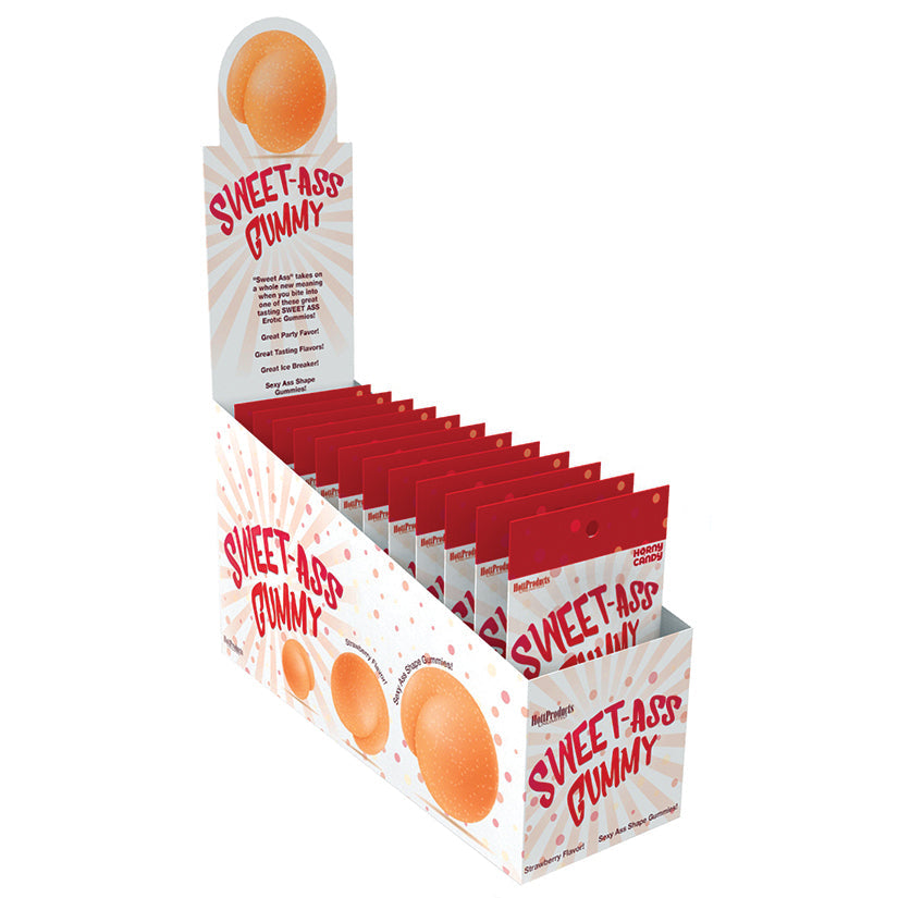 Sweet-Ass Gummy-Strawberry Display of 12.