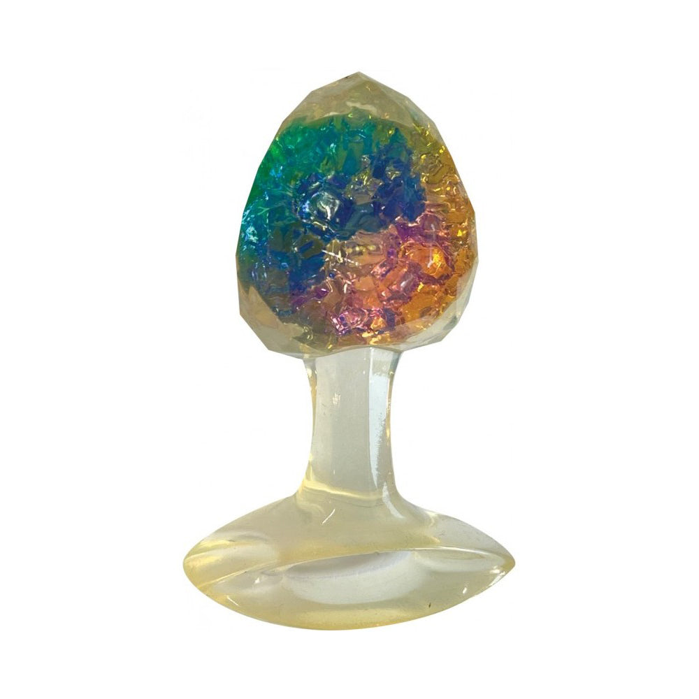 Cotton Candy - Joy Gems TOPAZ Butt Plug – Rechargeable, Discreet, Intimate Wellness Accessory – Quiet, Rechargeable, Waterproof, Couples & Solo Use, Discreet Intimate Wellness Accessory