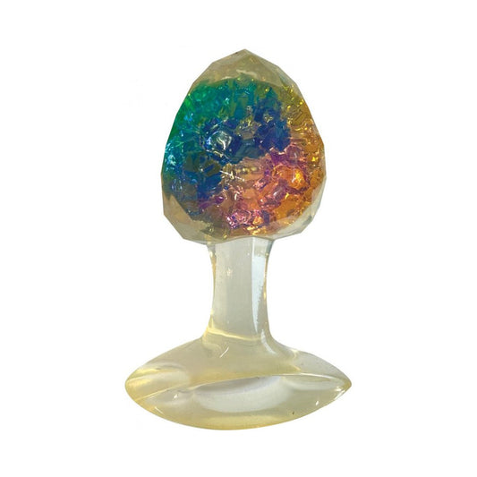 Cotton Candy - Joy Gems TOPAZ Butt Plug – Rechargeable, Discreet, Intimate Wellness Accessory – Quiet, Rechargeable, Waterproof, Couples & Solo Use, Discreet Intimate Wellness Accessory