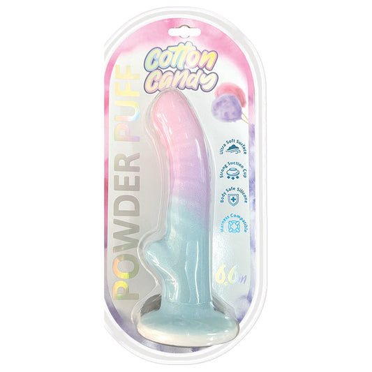 Cotton Candy Dildo-Powder Puff 6.5.