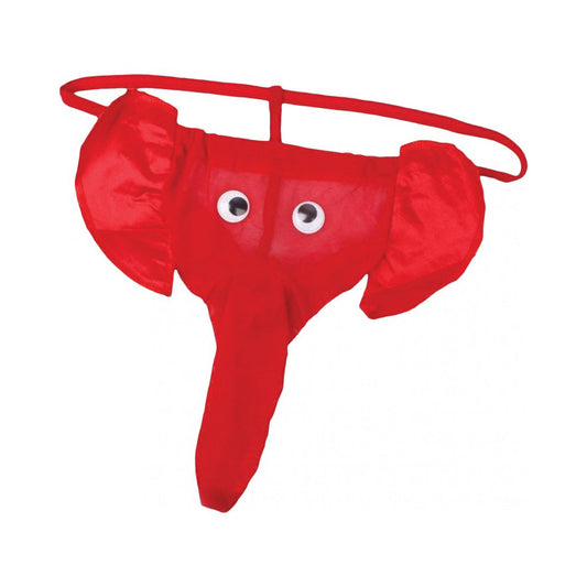 Elephant Thong - Red – Rechargeable, Discreet, Intimate Wellness Accessory – Quiet, Rechargeable, Waterproof, Couples & Solo Use, Discreet Intimate Wellness Accessory