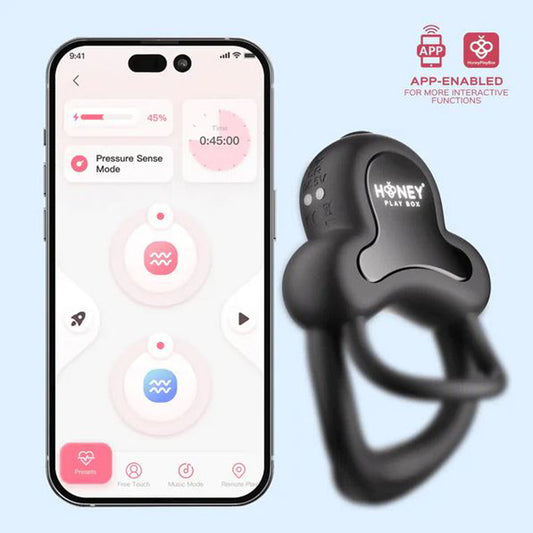 Anello App-Controlled Vibr. Double CRing – Rechargeable, Discreet, Intimate Wellness Accessory – Quiet, Rechargeable, Waterproof, Couples & Solo Use, Discreet Intimate Wellness Accessory