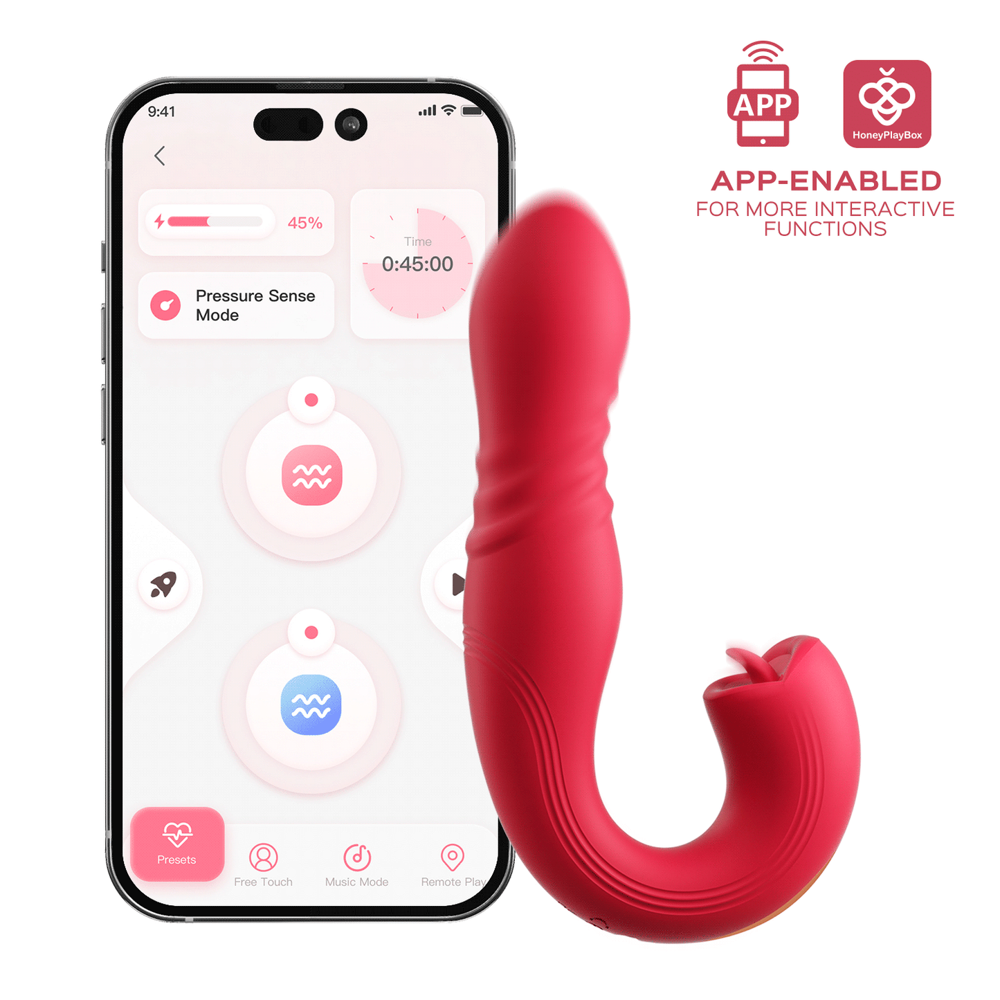 Joi Thrust2 App-Enabled PressureSensing – Rechargeable, Discreet, Intimate Wellness Accessory – Quiet, Rechargeable, Waterproof, Couples & Solo Use, Discreet Intimate Wellness Accessory