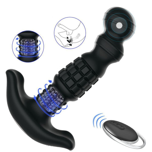 Pineapple Man Rolling Bead Prostate R/C – Rechargeable, Discreet, Intimate Wellness Accessory – Quiet, Rechargeable, Waterproof, Couples & Solo Use, Discreet Intimate Wellness Accessory