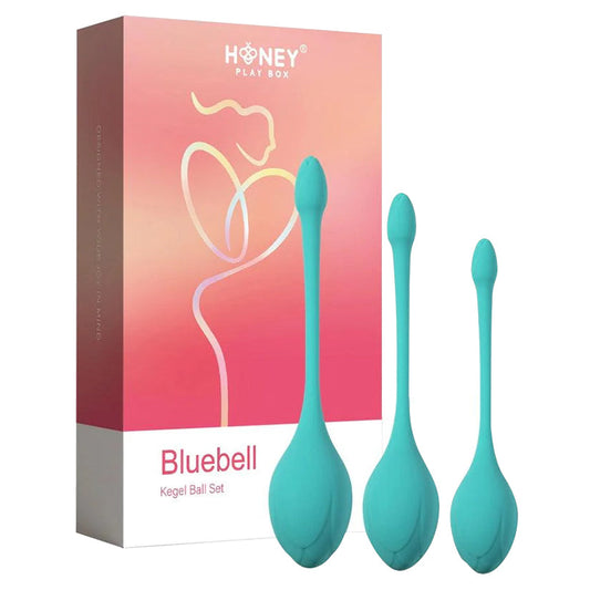 Honey Play Box Bluebell Floral Kegel Ball Exercise Set.