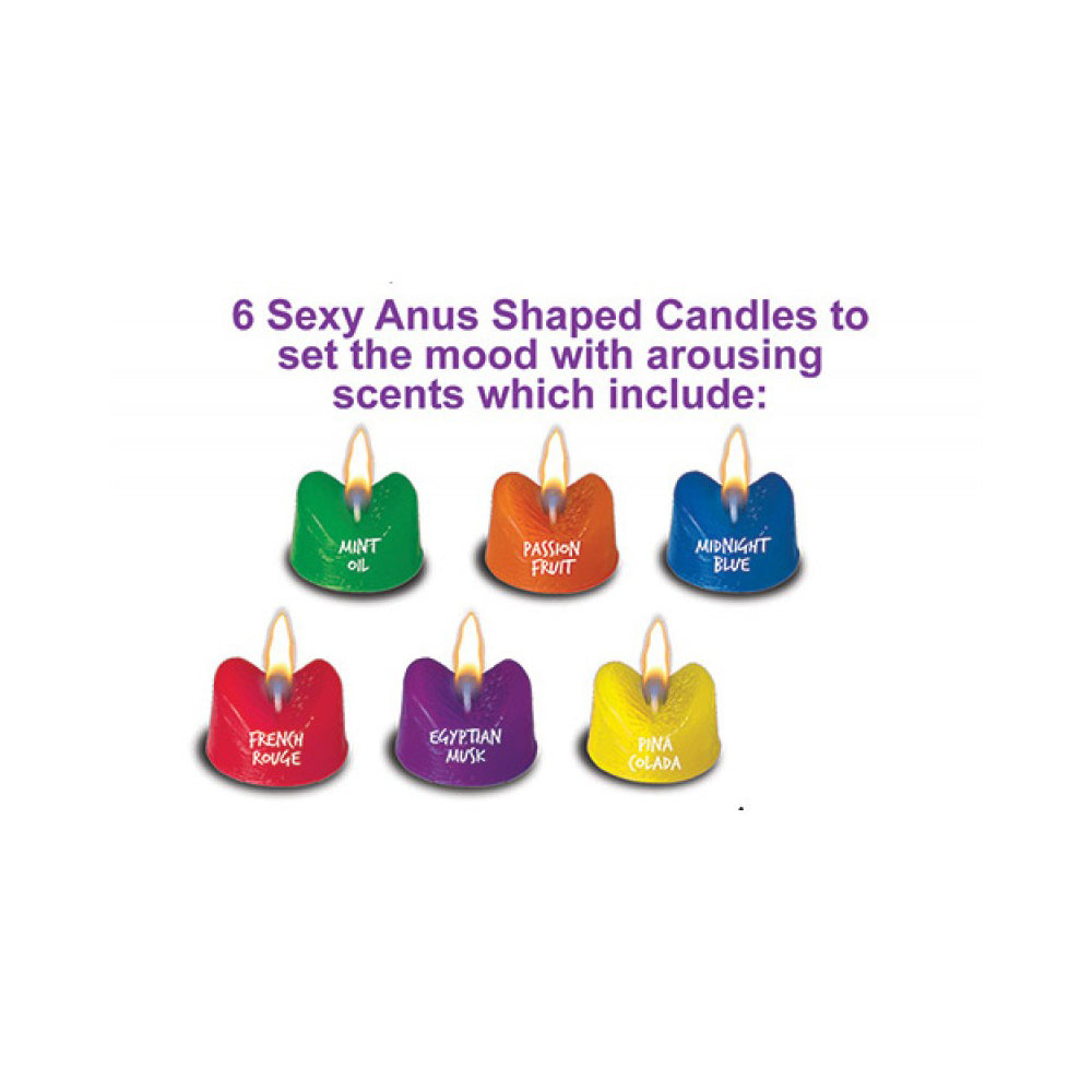 Burning Love Anus Candles -Assorted 6pc – Rechargeable, Discreet, Intimate Wellness Accessory – Quiet, Rechargeable, Waterproof, Couples & Solo Use, Discreet Intimate Wellness Accessory