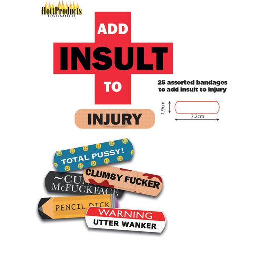 Add Insult to Injury 25 Bandaids tin – Rechargeable, Discreet, Intimate Wellness Accessory – Quiet, Rechargeable, Waterproof, Couples & Solo Use, Discreet Intimate Wellness Accessory