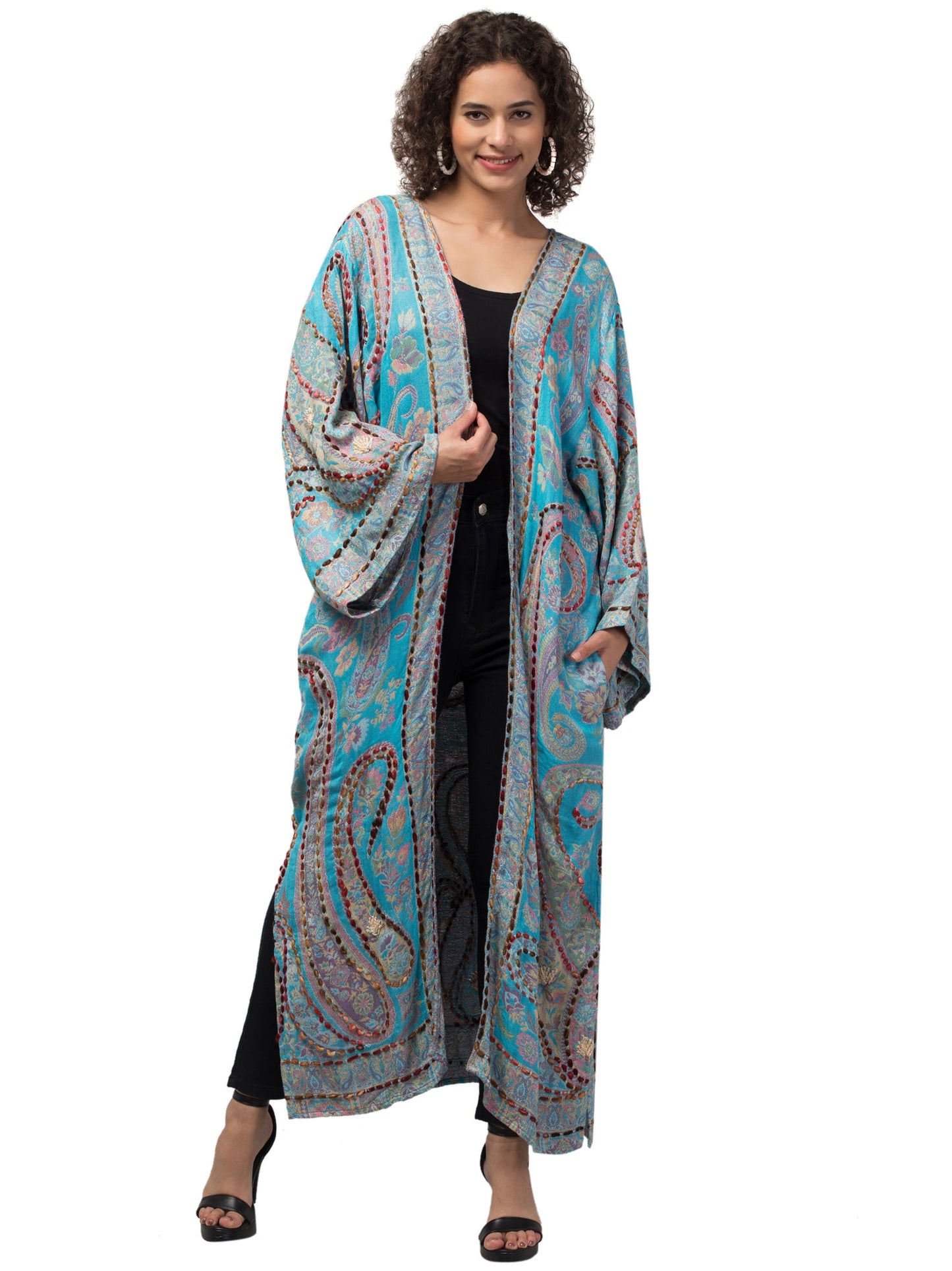 India Indigo Kimono Jacket – Rechargeable, Discreet, Intimate Wellness Accessory – Quiet, Rechargeable, Waterproof, Couples & Solo Use, Discreet Intimate Wellness Accessory