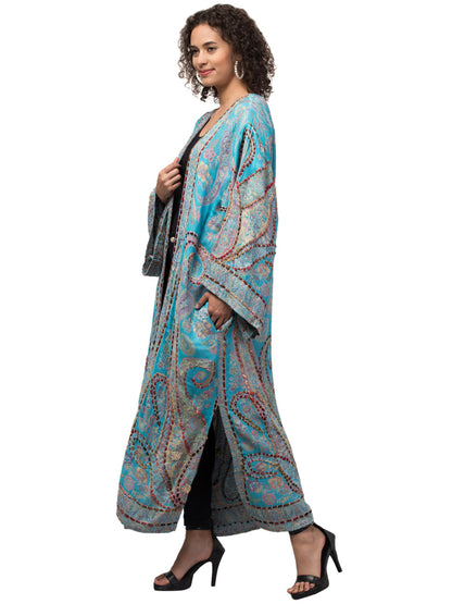 India Indigo Kimono Jacket – Rechargeable, Discreet, Intimate Wellness Accessory – Quiet, Rechargeable, Waterproof, Couples & Solo Use, Discreet Intimate Wellness Accessory