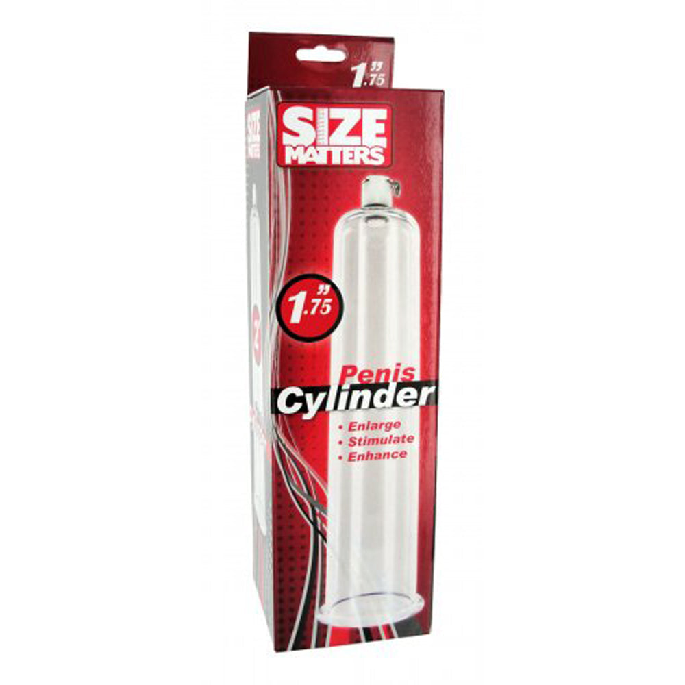 SizeMatters male Pump Cylinder 1.75 X 9 – Rechargeable, Discreet, Intimate Wellness Accessory – Quiet, Rechargeable, Waterproof, Couples & Solo Use, Discreet Intimate Wellness Accessory