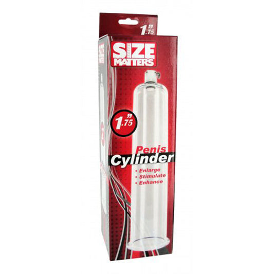 SizeMatters male Pump Cylinder 1.75 X 9 – Rechargeable, Discreet, Intimate Wellness Accessory – Quiet, Rechargeable, Waterproof, Couples & Solo Use, Discreet Intimate Wellness Accessory