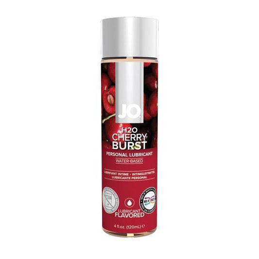 JO H2O Flavoured Lubricant Cherry 4oz – Rechargeable, Discreet, Intimate Wellness Accessory – Quiet, Rechargeable, Waterproof, Couples & Solo Use, Discreet Intimate Wellness Accessory
