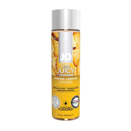 JO H2O Flavoured Lubricant Pineapple 4oz – Rechargeable, Discreet, Intimate Wellness Accessory – Quiet, Rechargeable, Waterproof, Couples & Solo Use, Discreet Intimate Wellness Accessory