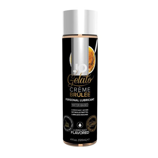 JO Gelato personal lubricant - Creme Brulee 4oz – Rechargeable, Discreet, Intimate Wellness Accessory – Quiet, Rechargeable, Waterproof, Couples & Solo Use, Discreet Intimate Wellness Accessory