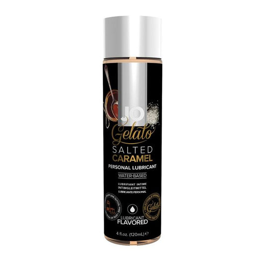 JO Gelato personal lubricant - Salted Caramel 4oz – Rechargeable, Discreet, Intimate Wellness Accessory – Quiet, Rechargeable, Waterproof, Couples & Solo Use, Discreet Intimate Wellness Accessory