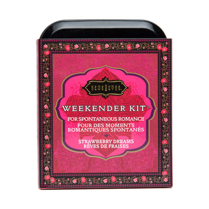 The Weekender Kit Strawberry Dreams – Rechargeable, Discreet, Intimate Wellness Accessory – Quiet, Rechargeable, Waterproof, Couples & Solo Use, Discreet Intimate Wellness Accessory