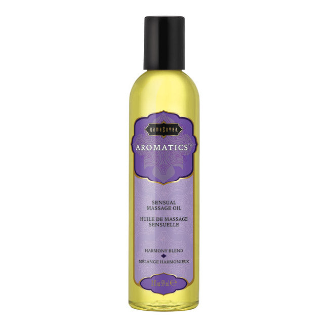 Aromatics Massage Oil Harmony Blend (2oz) – Rechargeable, Discreet, Intimate Wellness Accessory – Quiet, Rechargeable, Waterproof, Couples & Solo Use, Discreet Intimate Wellness Accessory