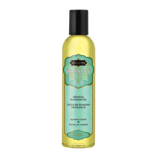 Aromatics Massage Oil Soaring Spirit (2oz) – Rechargeable, Discreet, Intimate Wellness Accessory – Quiet, Rechargeable, Waterproof, Couples & Solo Use, Discreet Intimate Wellness Accessory