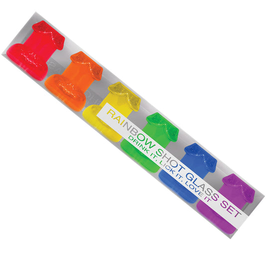 Rainbow Shot Glass Set.