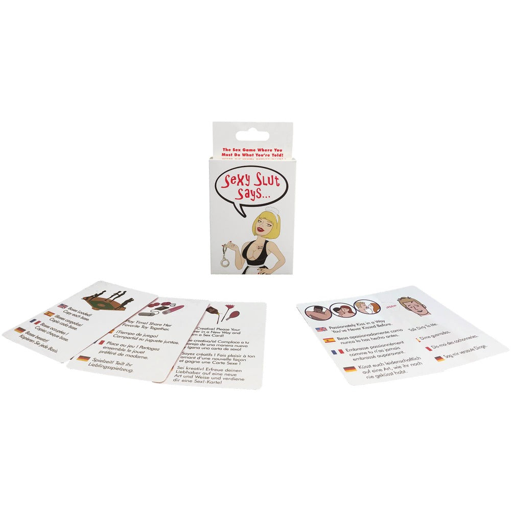 Sexy Slut Says... Card Game – Rechargeable, Discreet, Intimate Wellness Accessory – Quiet, Rechargeable, Waterproof, Couples & Solo Use, Discreet Intimate Wellness Accessory