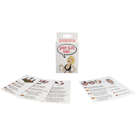 Sexy Slut Says... Card Game – Rechargeable, Discreet, Intimate Wellness Accessory – Quiet, Rechargeable, Waterproof, Couples & Solo Use, Discreet Intimate Wellness Accessory