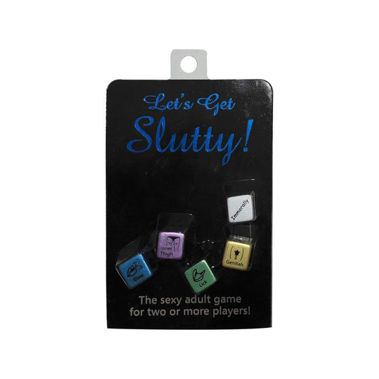 Let’s Get Slutty Dice – Rechargeable, Discreet, Intimate Wellness Accessory – Quiet, Rechargeable, Waterproof, Couples & Solo Use, Discreet Intimate Wellness Accessory