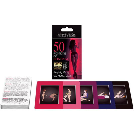 50 Positions of playful restraint Card Game – Rechargeable, Discreet, Intimate Wellness Accessory – Quiet, Rechargeable, Waterproof, Couples & Solo Use, Discreet Intimate Wellness Accessory