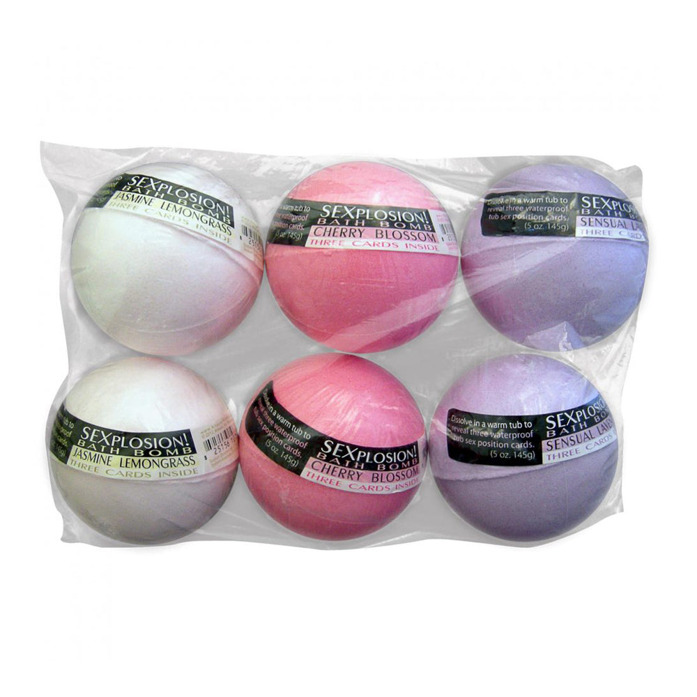Sexplosion! Large Bath Bombs - 6pk * – Rechargeable, Discreet, Intimate Wellness Accessory – Quiet, Rechargeable, Waterproof, Couples & Solo Use, Discreet Intimate Wellness Accessory