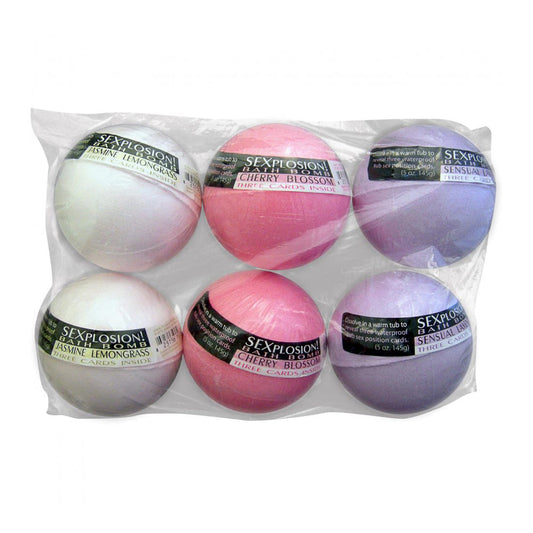 Sexplosion! Large Bath Bombs - 6pk * – Rechargeable, Discreet, Intimate Wellness Accessory – Quiet, Rechargeable, Waterproof, Couples & Solo Use, Discreet Intimate Wellness Accessory