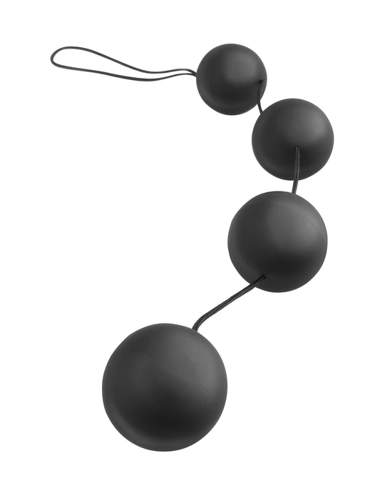 backdoor Fantasy Collection Deluxe Vibro Balls - Black – Rechargeable, Discreet, Intimate Wellness Accessory – Quiet, Rechargeable, Waterproof, Couples & Solo Use, Discreet Intimate Wellness Accessory
