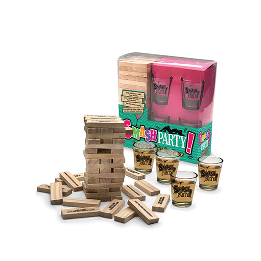 Smash Party Sexy Tipping Tower Game – Rechargeable, Discreet, Intimate Wellness Accessory – Quiet, Rechargeable, Waterproof, Couples & Solo Use, Discreet Intimate Wellness Accessory