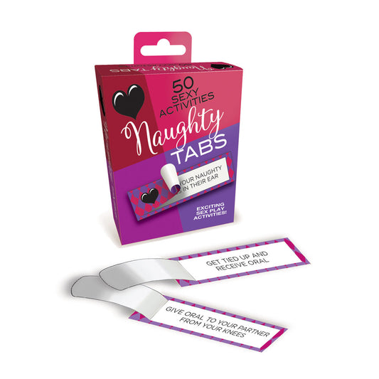 Naughty Tabs - 50 pull-tab challenges – Rechargeable, Discreet, Intimate Wellness Accessory – Quiet, Rechargeable, Waterproof, Couples & Solo Use, Discreet Intimate Wellness Accessory