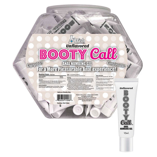 BootyCall Anal Numbing Gel-Unflavored 10ml Fishbowl of 65pcs.